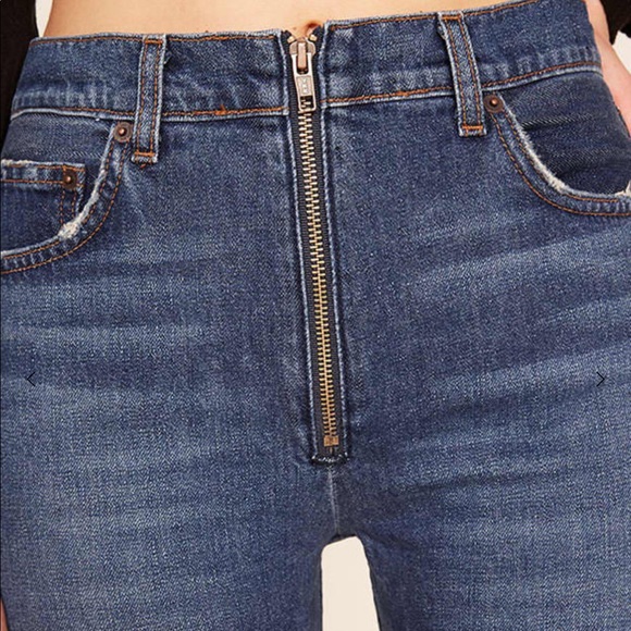 Reformation Brooke High Straight ZIP Jeans NWT - Picture 2 of 7